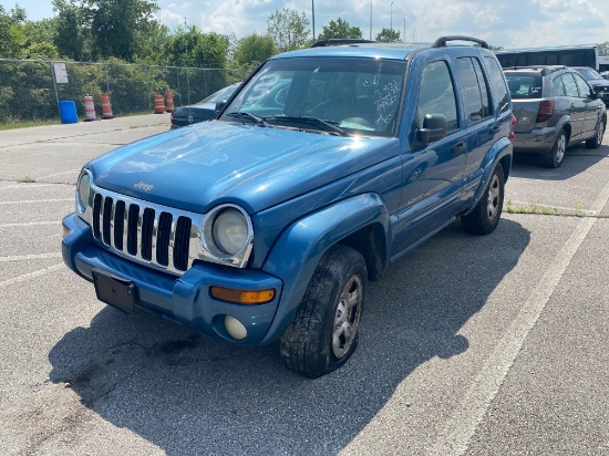 2003 Blue Jeep Liberty