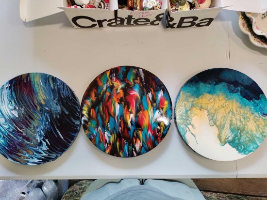 G2- (3) Pour Paint Round Art