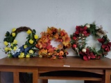 G2- (3) Seasonal Wreaths