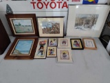 G2- Large Lot of Framed Art