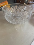 O- Cut Glass Crystal Bowl