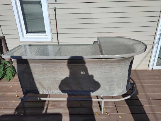 H- Glass Top Outside Bar