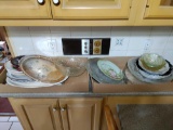 K- (2) Boxes of Miscellaneous Serving Dishes