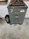 G- Metal Work Cabinet and Garbage Can