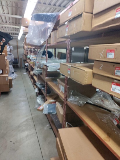 UP- (9) Bays 36' Of Republic Steel Shelving