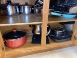 (K)- Pots and Pans (Inside of Kitchen Island)