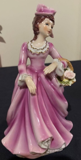 Royal Ascot Girl In Pink Figurine