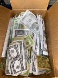 Box of Fake Play Money