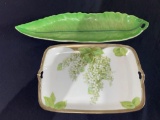 Bavaria Handpainted Serving Tray and Carltonware