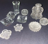 (10) Small Glass Decor Pieces