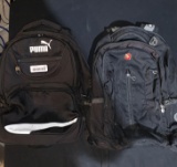 (2) Black Backpacks