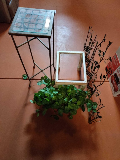 B- Plant Stand With Candle Holder