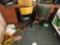 O-File Cabinet and Wood Top and (2) Chairs