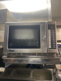 FK- Amana Commercial Microwave and Shelf