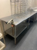 FK- Stainless Steel Prep Table With Can Opener Attached