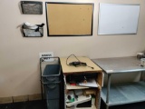 H- Wood Cart With Drawer and Miscellaneous