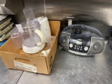 FK- GE Food Processor and RCA Radio