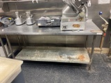FK- Stainless Steel Prep Table With Attached Can Opener