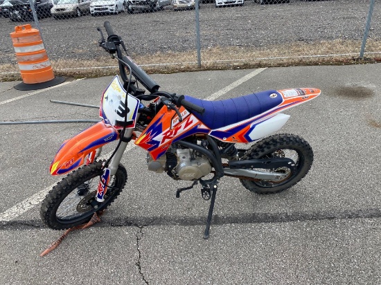 2020 Orange/Purple Apolo ADR125 Dirtbike