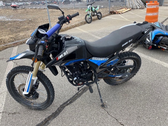 Unknown Year Blue/Black Hawk DLX Dirtbike