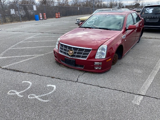 2008 Red Cadillac STS