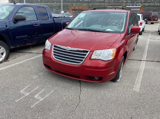 2008 Red Chrysler Town & Country Van