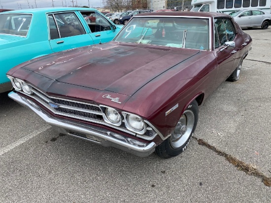 1969 Maroon Chevrolet Malibu