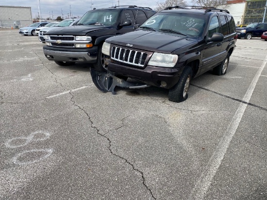 2004 Maroon Jeep Grand Cherokee