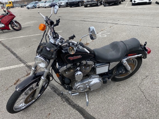 1998 Black Harley-Davidson XL 1200C Motorcycle