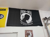 G- POW MIA Flag and a Budweiser Flag with No. 4