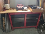 G- Craftsman 8 Drawer Workbench (Contents on Top Not Included)