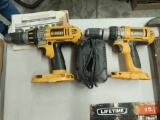 G- (2) Dewalt Drills with (1) Charger