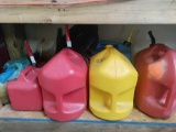 G- (6) Gas Cans and (2) Oil Pans