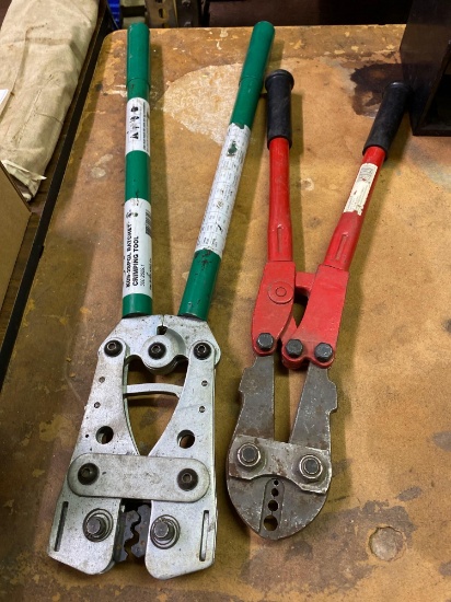 Greenlee and Campbell Crimping Tools