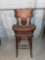 B- Antique Wood High Chair