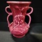 B- Vintage Shawnee Art Pottery Double Handled Vase