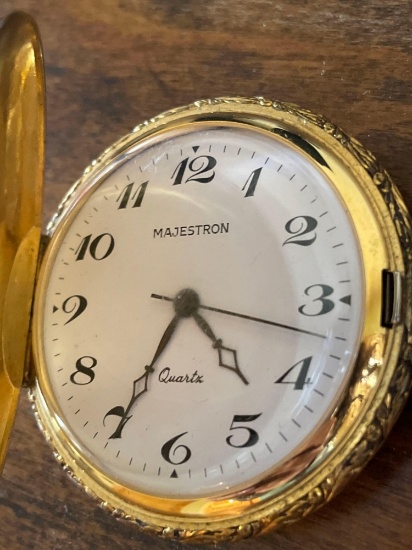 B- Majestron Quartz Pocket Watch