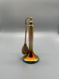 Basement (B)- Steuben Art Glass Gold Aurene DeVilbiss Perfume Atomizer Bottle