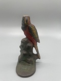 B- Cast Iron Parrot Book End