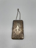 B- Antique Silver-Plated Brass Coin Purse