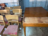 B- American of Martinsville Dining Table and (6) Chairs