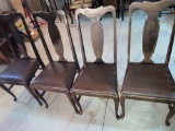 B- (4) Antique Dining Room Chairs