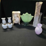 B- Assorted Vintage Pottery and Glass Vases