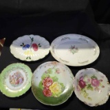 B- Assorted Vintage Serving Plates