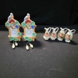 B- Vintage Brinn's Miniature Pitchers and Vintage Miniature Cuckoo Clocks