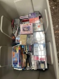 B- Large Bin of CD's and Movies