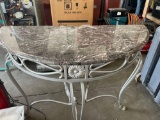 FG- Faux Marble Top and Metal Table