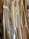 G- Large Assortment of Wood and Trim Pieces and Broom
