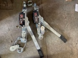 G-Pair of Torin Red Jacks 4 Ton Cable Pullers