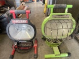 G- (1) Commercial Electric and (1) Husky Flood Light
